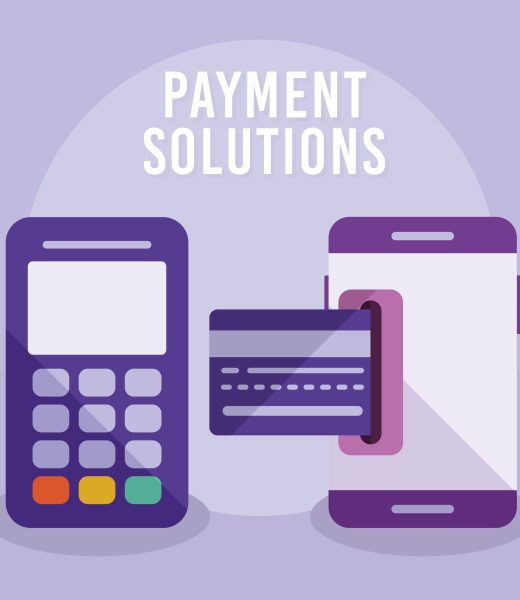 payment solutions poster with items