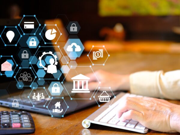 vecteezy businessman using laptop computer with online banking and 3712754 1 scaled 2 600x450 - Corporate Portal for SMEs